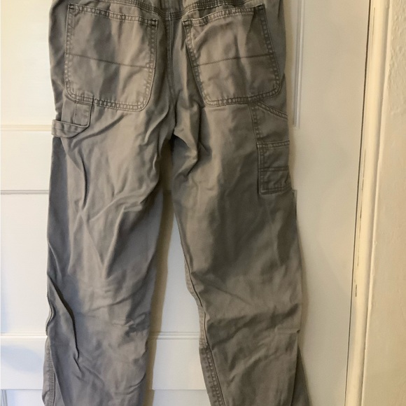 Mini Boden grey rib waist cargos. Boys 11yr. Fully lined in soft cotton stripe - Picture 3 of 3